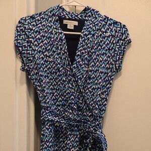 Liz Claiborne Short Sleeve Wrap Dress